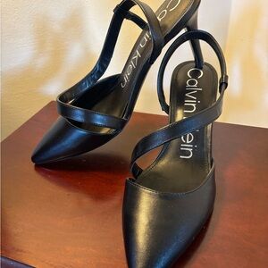 Calvin Klein Black Strappy Heels